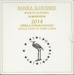 2014 ESLOVENIA SET 9p+3 EUROS