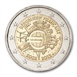 2012 FRANCIA 2 EUROS X Aniv. EURO