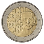 2013 FRANCIA 2 EUROS PIERRE de COUBERTIN