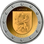 2016 LETONIA 2 EUROS REGION VIDZEME