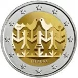 2018 LITUANIA 2 EUROS CANCION y DANZA