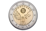 2014 PORTUGAL 2 EUROS REVOLUCION CLAVELES