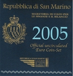 2005 SAN MARINO SET +5 EUROS 9p
