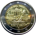 2014 VATICANO 2 EUROS MURO DE BERLIN