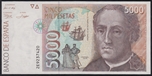 1992/10/12 JUAN CARLOS I 5000 PESETAS SERIE A/... Ord.Cat.94