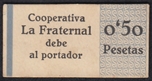 S/F COOP. LA FRATERNAL 0.50PTAS. Ord.Cat.5