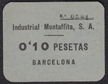 S/F INDUSRIAL MONTALFITA,S.A 10 CTMOS. Ord.Cat.21