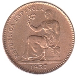 1937 II REPUB. 50 CTMOS.. Ord.Cat.107
