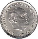 1957*58 25 PTAS EE