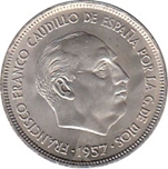 1957*64 25 PESETAS