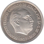 1957*74 EE 25 PTAS