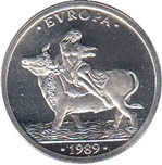 1989 ESPAÑA 1 ECU PLATA FDC