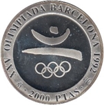 1992 2000 Ag S1 PROOF EMBLEMA