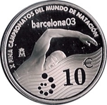 2003 ESPAÑA 10 EUROS NATACION MUNDIAL