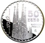 2002 GAUDI 50 EUROS SAGRADA FAMILIA AG