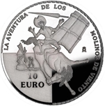2005 QUIJOTE 10 EUROS MOLINOS VIENTO