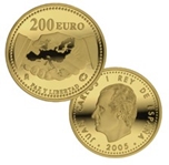 2005 PAZ Y LIBERTAD 200 EUROS ORO