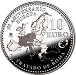 2007 TRATADO DE ROMA 10 EUROS