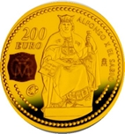 2008 ALFONSO X 200 EURO ORO