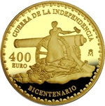 2008 BIC.GUERRA INDEPENDENCIA 400 EUROS