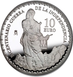 2008 BIC.GUERRA INDEPENDENCIA 10 EUROS TIMBALER BRUC