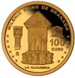2013 MILENIO REINO GRANADA 100 EUROS