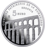 2015 CIUDADES PATRIMONIO SEGOVIA 5 EUROS