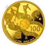 2017 FIFA RUSIA'18 100 EUROS ORO