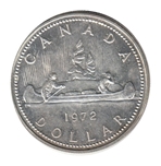 1972 CANADA 1 DOLAR CANOA