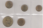 ESTONIA TIRA 5 PIEZAS. Ord.Cat.55