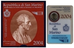 2004 SAN MARINO 2 EUROS BARTOLOME BORGHESI