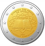 2007 GRECIA 2 EUROS TRATADO ROMA