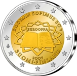 2007 FINLANDIA 2 EUROS TRATADO ROMA