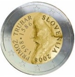 2008 ESLOVENIA 2 EUROS PRIMOZ TRUBAR