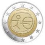 2009 ESLOVENIA 2 EUROS X Aniv.EMU