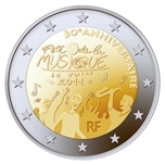 2011 FRANCIA 2 EUROS FIESTA MUSICA