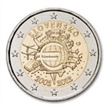 2012 ESLOVAQUIA 2 EUROS X Aniv. EURO