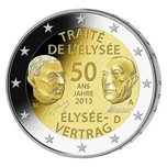2013 ALEMANIA 2 EUROS TRATADO ELISEO
