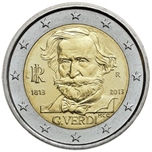 2013 ITALIA 2 EUROS G.VERDI