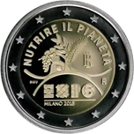 2015 ITALIA 2 EUROS EXPO MILAN