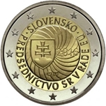 2016 ESLOVAQUIA 2 EUROS PRIMERA PRESIDENCIA