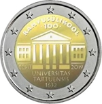2019 ESTONIA 2 EUROS UNIVERSIDAD TARTU