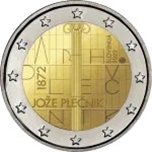 2022 ESLOVENIA 2 EUROS JOZE PLECNIK