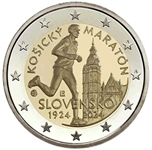 2024 ESLOVAQUIA 2 EUROS MARATON DE KOSICE
