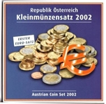 2002 AUSTRIA SET EUROS 8p BU