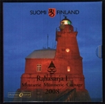 2008 FINLANDIA SET EUROS 8p+MEDALLA