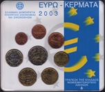 2003 GRECIA SET EUROS 8p.