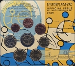 2009 GRECIA SET EUROS X Aniv.EURO 8p