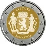 2019 LITUANIA 2 EUROS SAMOGITIA