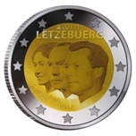 2011 LUXEMBURGO 2 EUROS JEAN DE LUXEMBURGO Y SUS PADRES